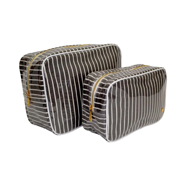 luxe gloss wash bag set-Jet Stripe