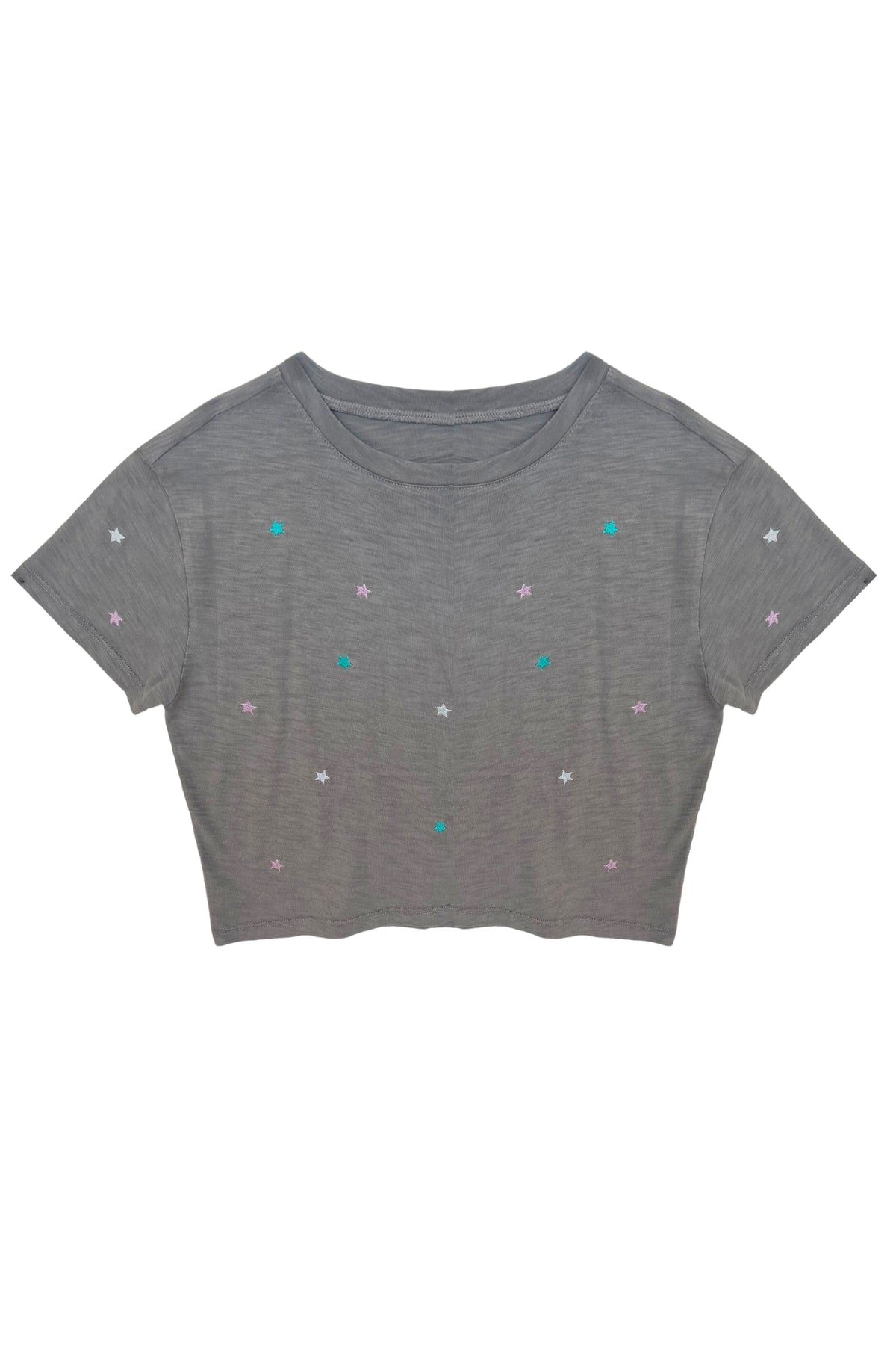 TWEEN FEARLESS  STARS CROP TEE