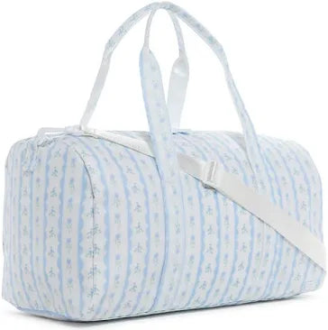 weekender Duffel-Blue Ribbon Floral