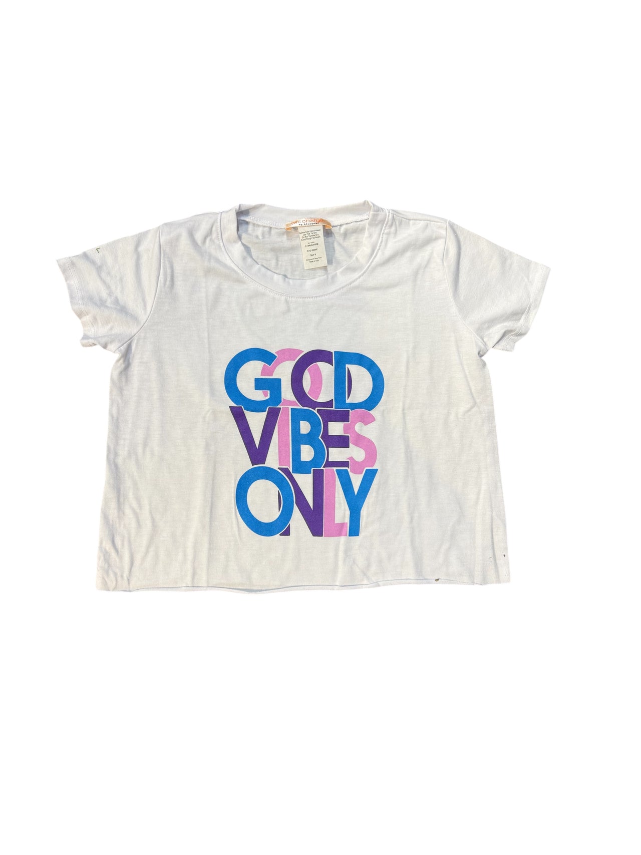 good vibes only white tshirt