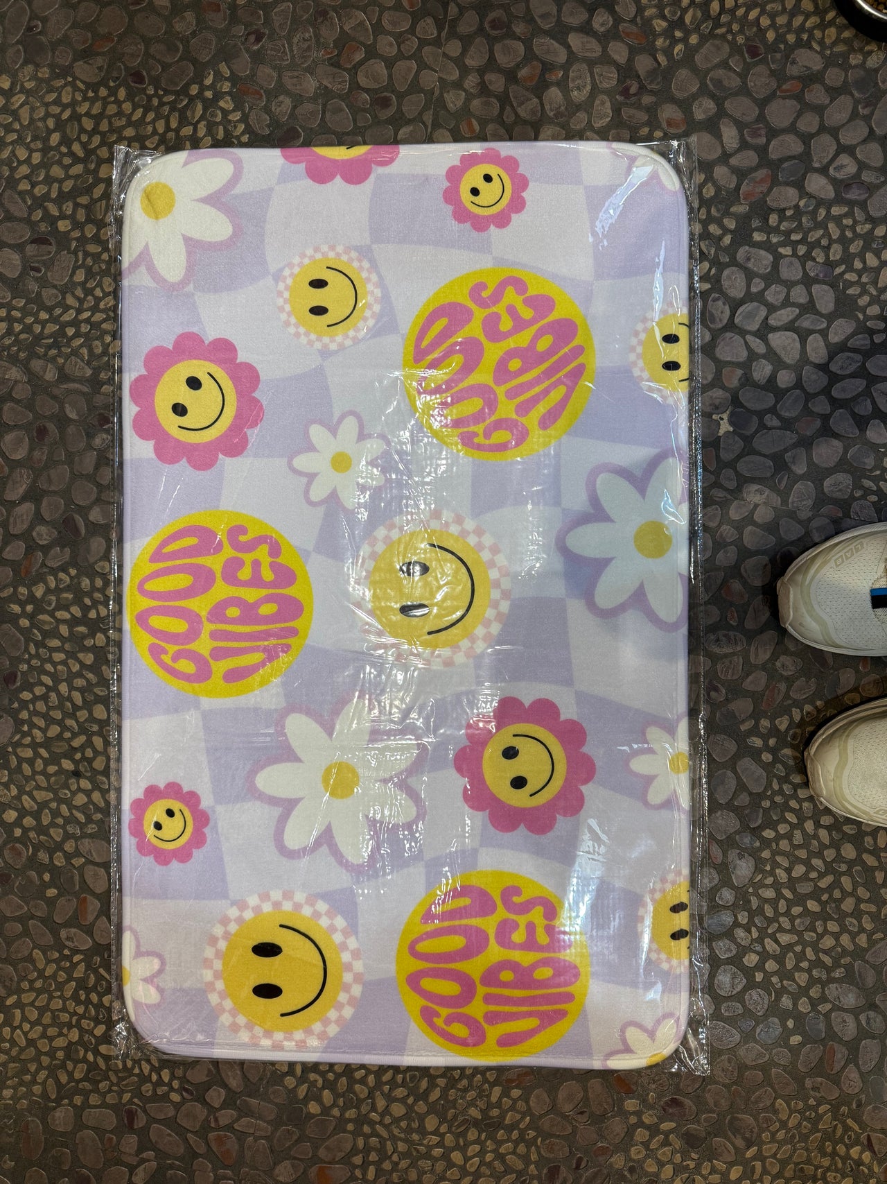 good vibes floormat
