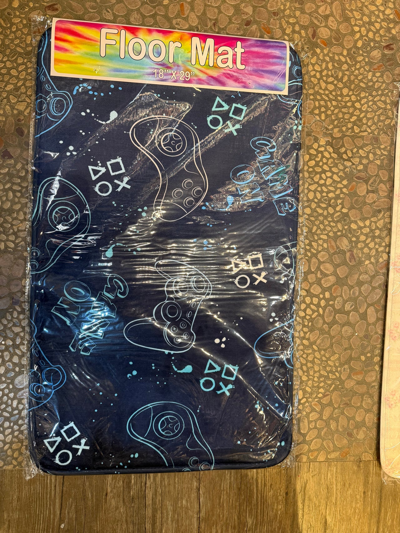 blue gamer mat