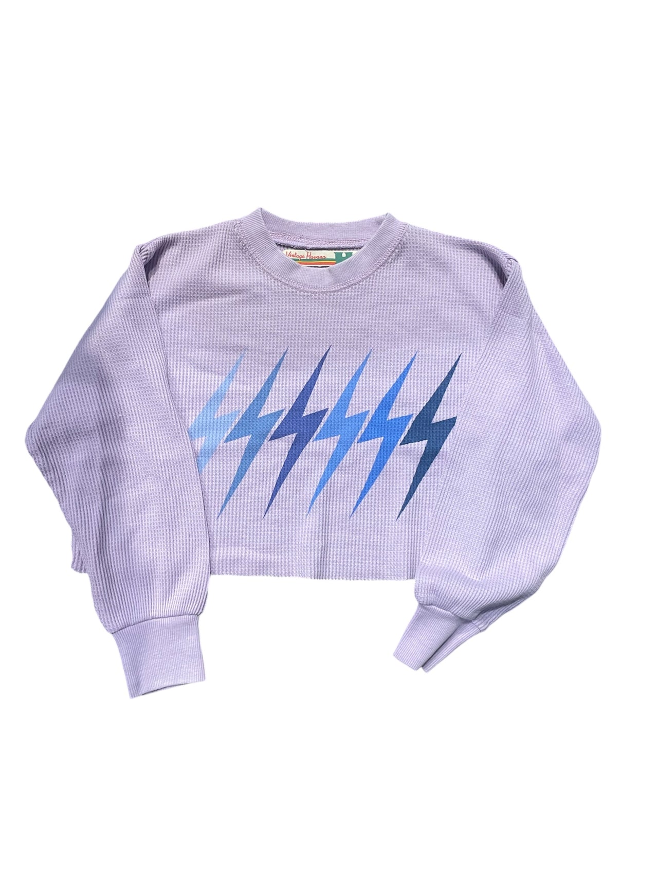 lilac thermal lightning bolt shirt