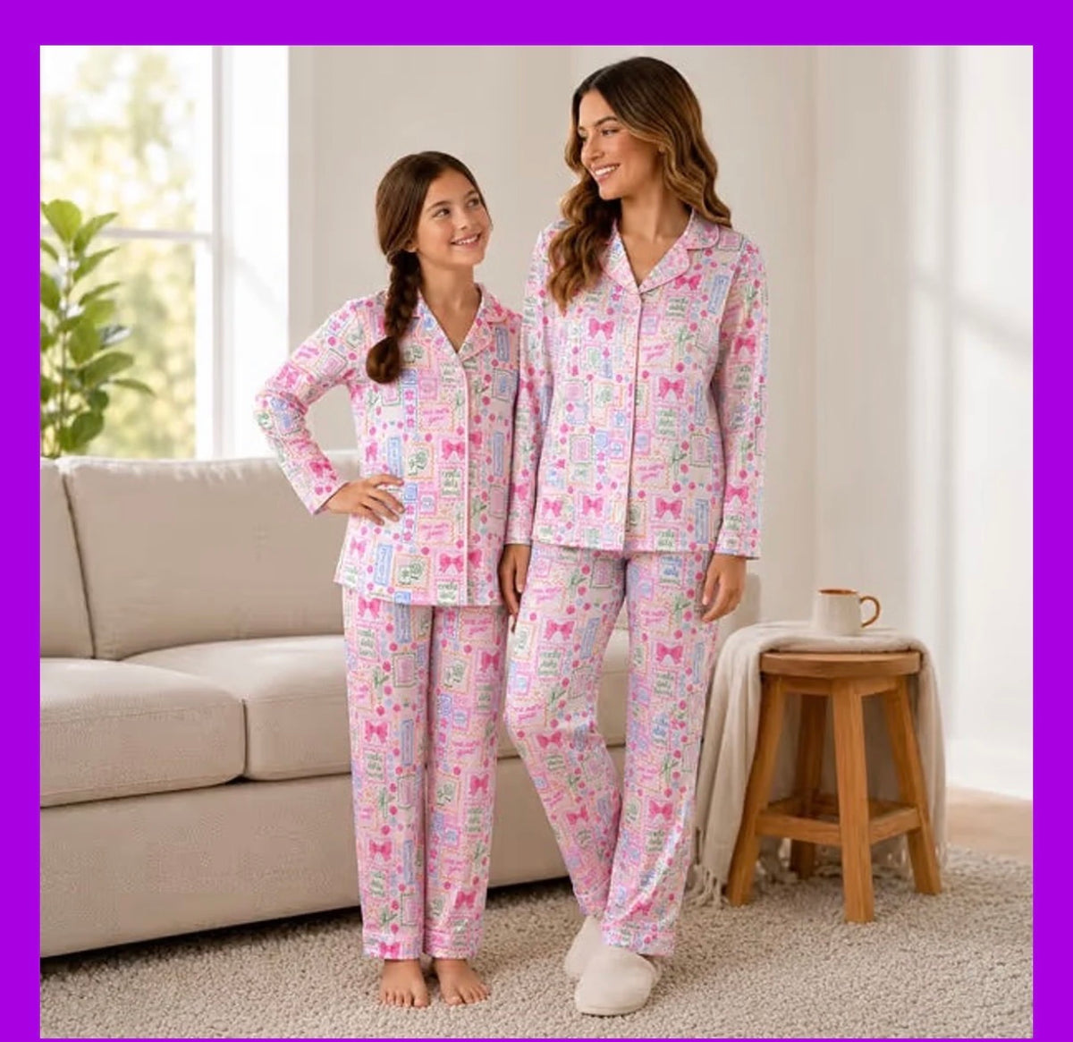 mahjong print loungewear