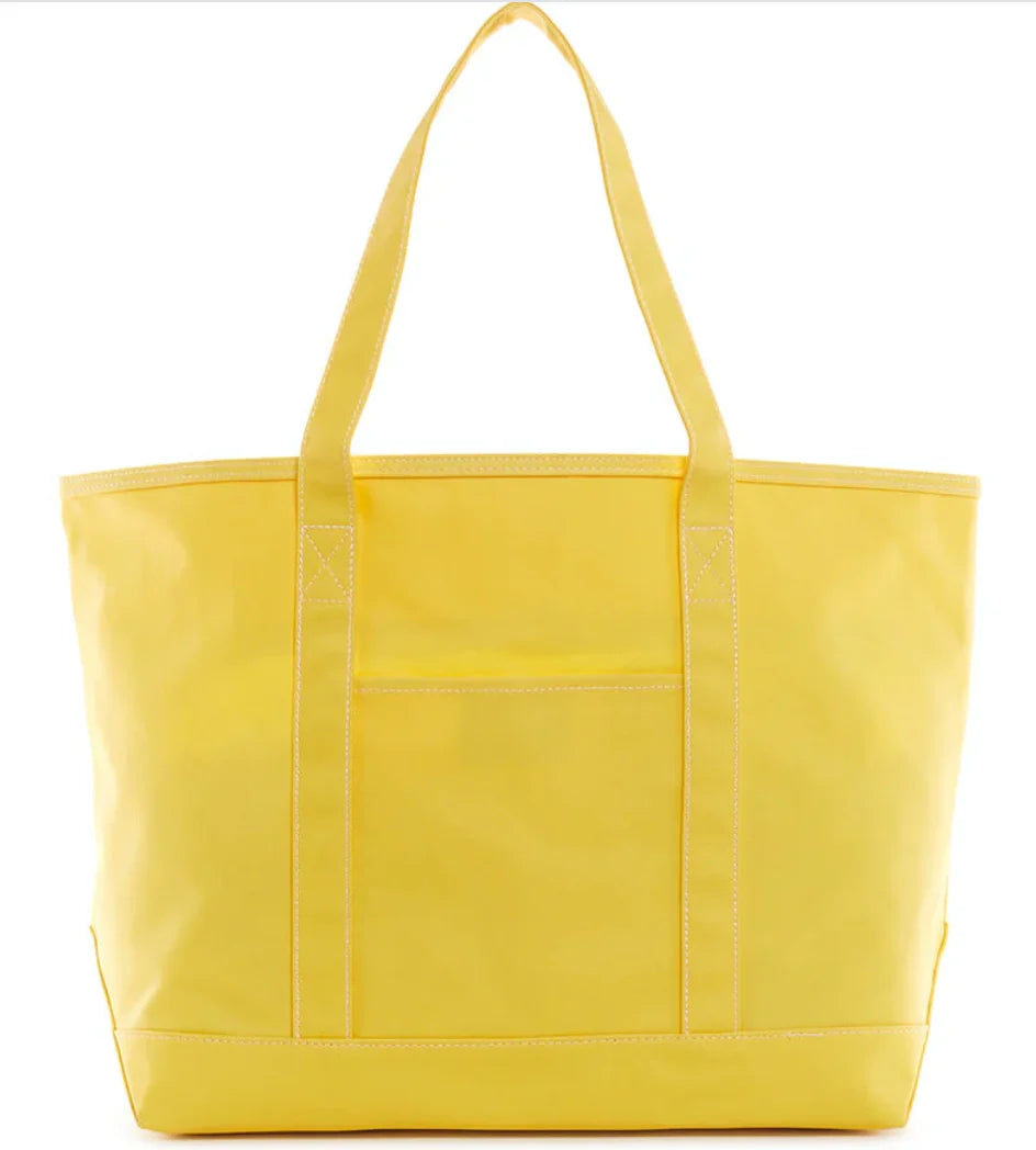 Coated Canvas Maxi Tote - Daffodil