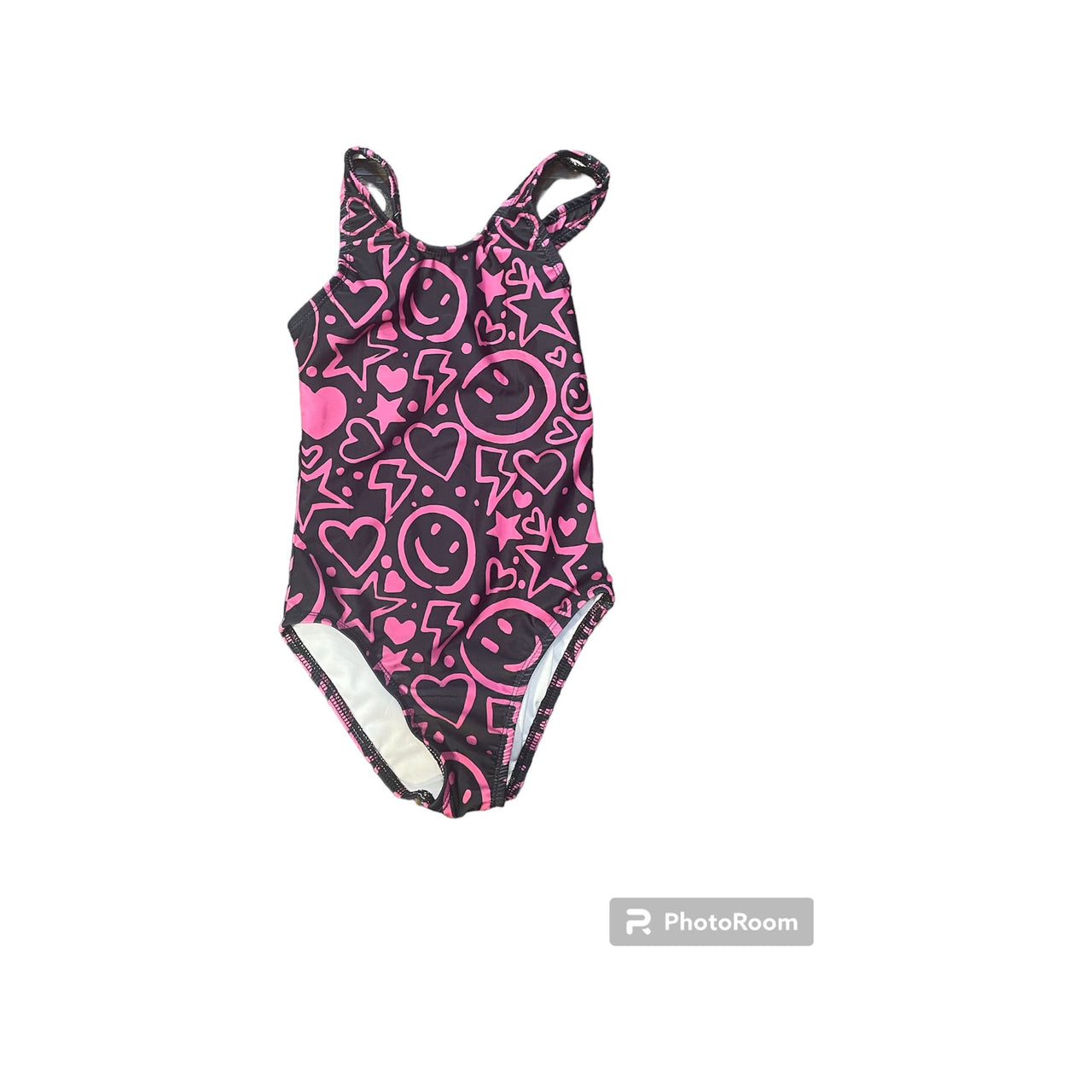black/pink  bathing suit