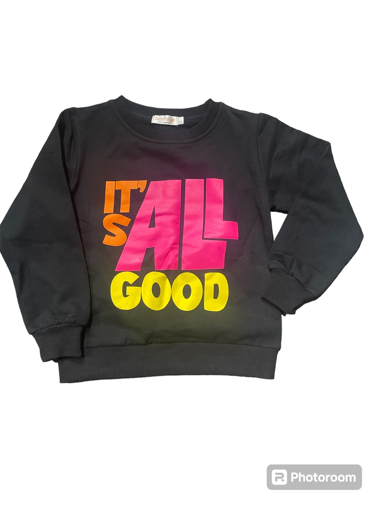 all good crewneck black