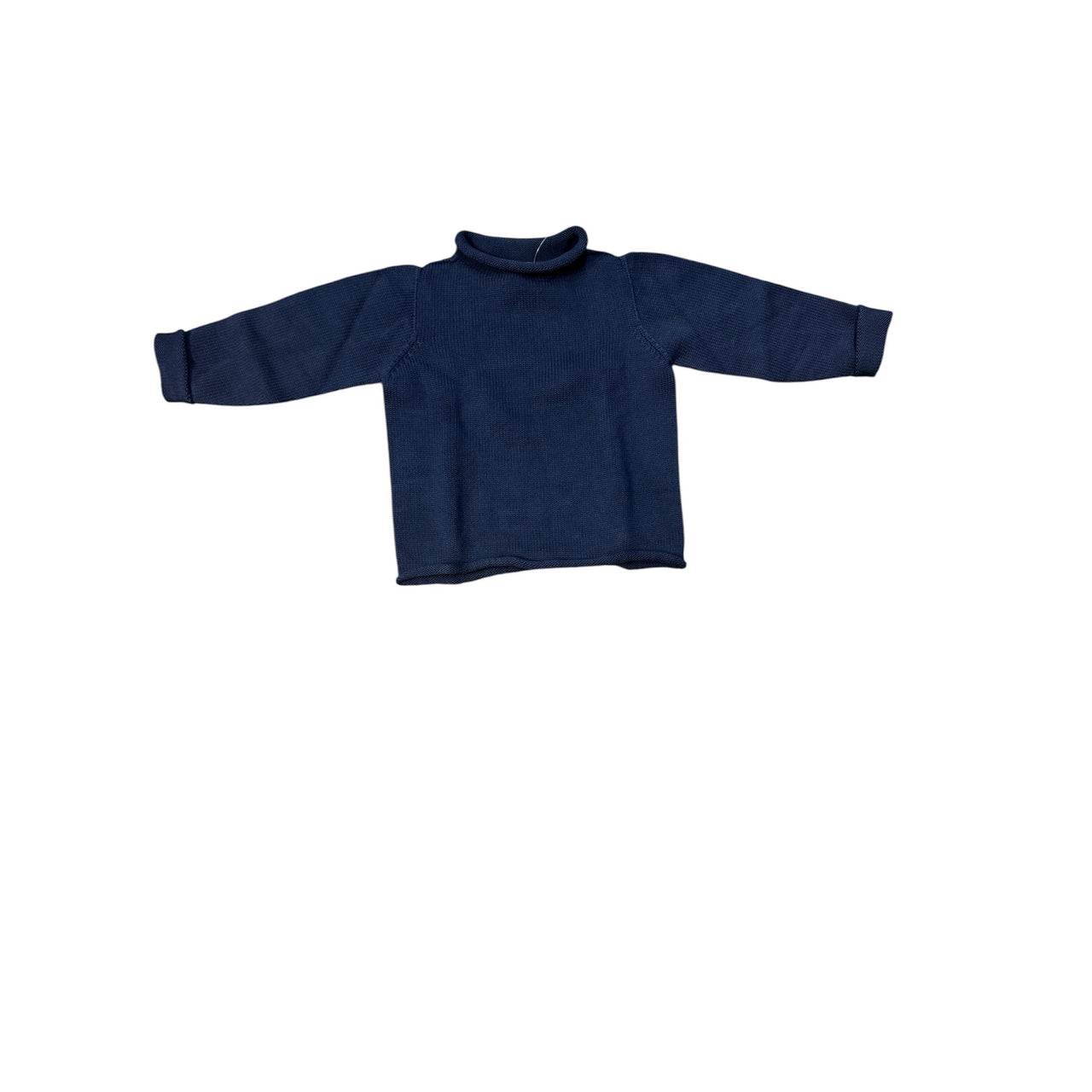 Jersey Rollneck Sweater-Navy