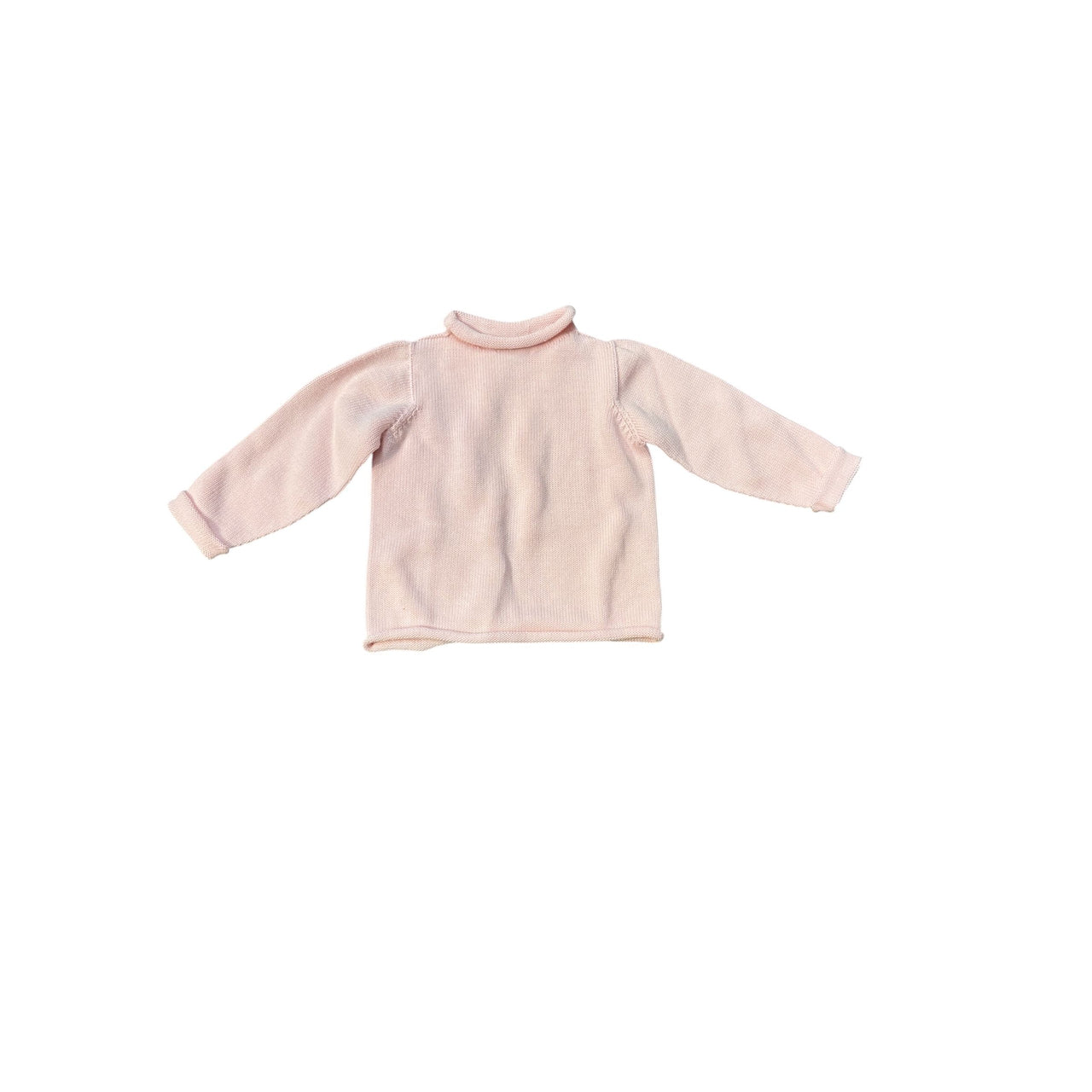 Jersey Rollneck Sweater-Pink