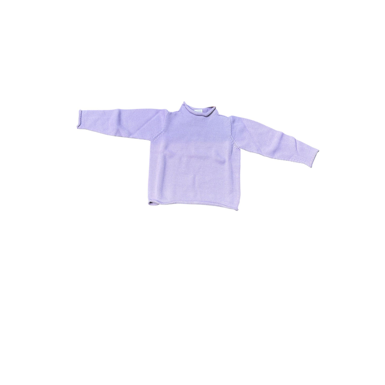 Jersey Rollneck Sweater-Lavender