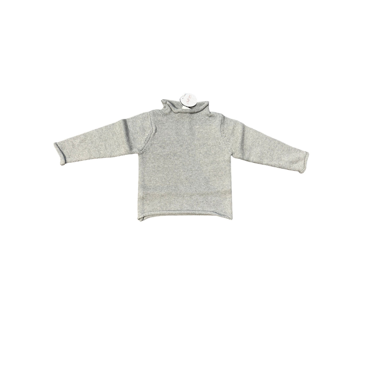Jersey Rollneck Sweater-Grey