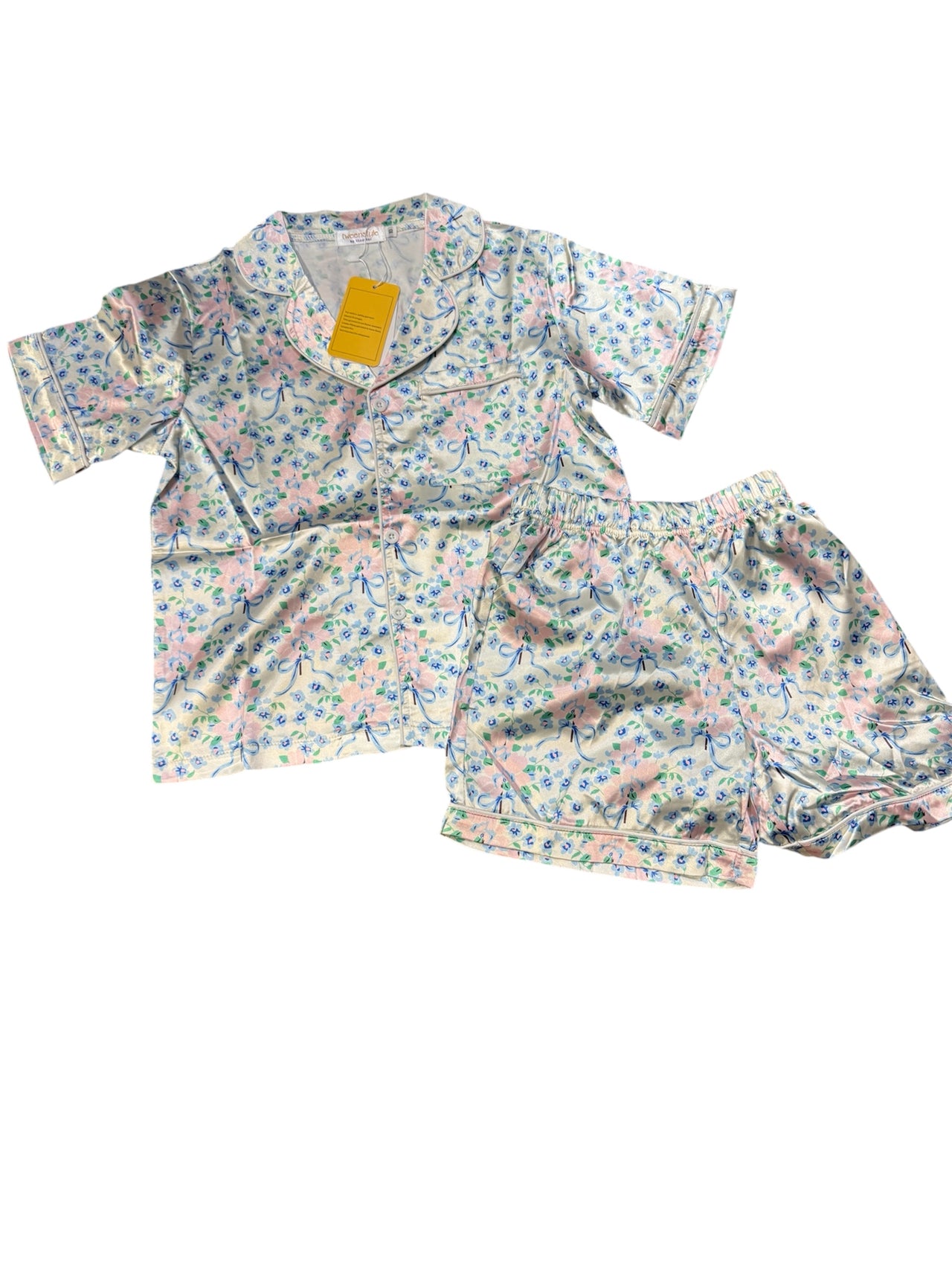 Elegant Flora short loungewear set