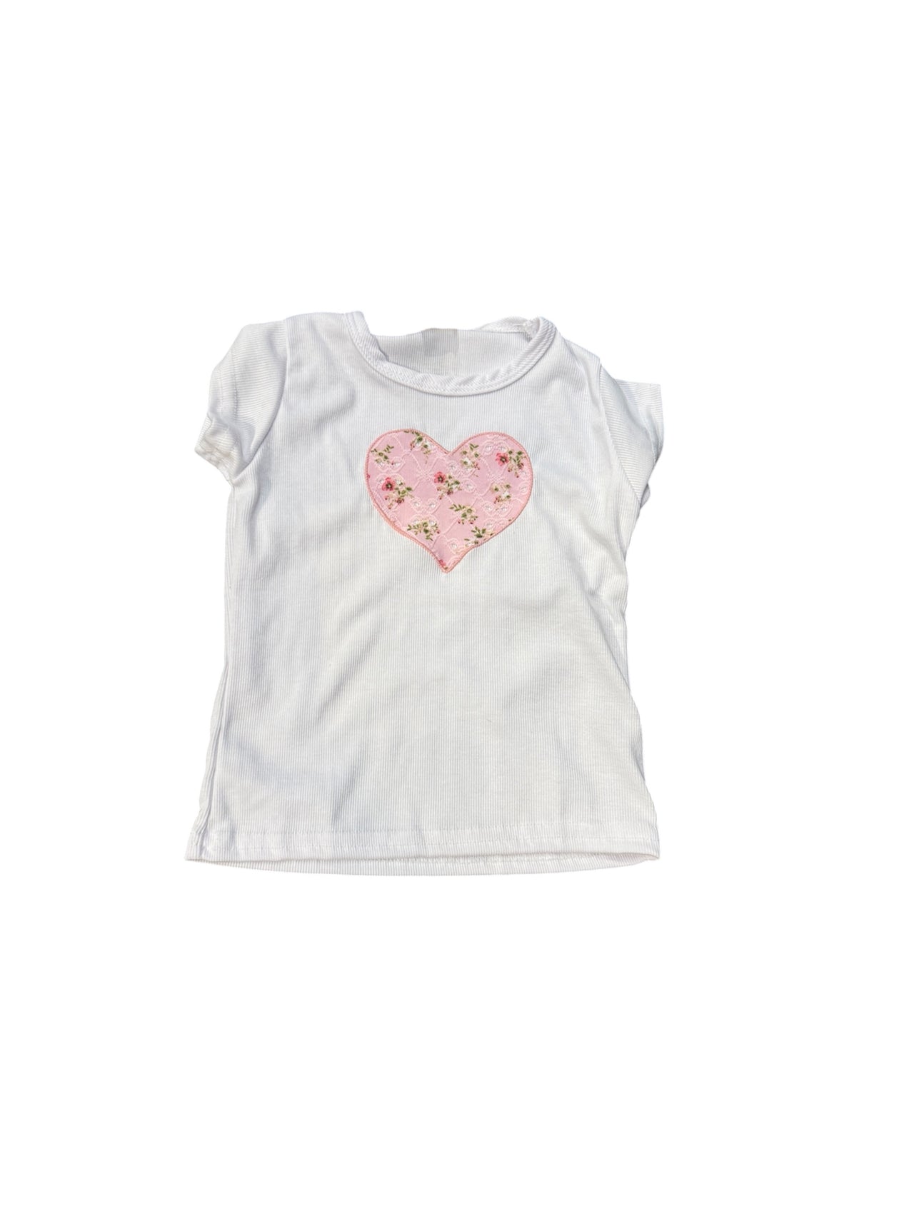 eyelet heart tshirt