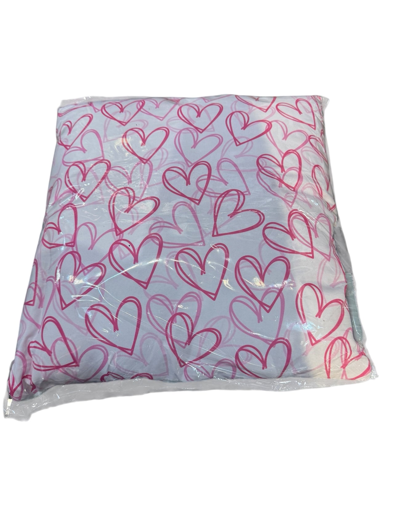 Scribble Heart Autograph Pillow