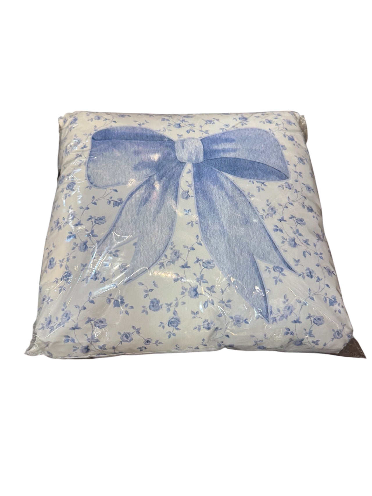 Blue Bow Autograph Pillow