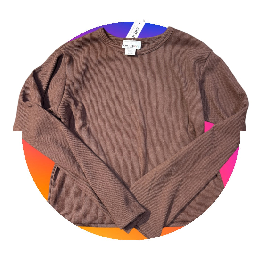 brown waffle top