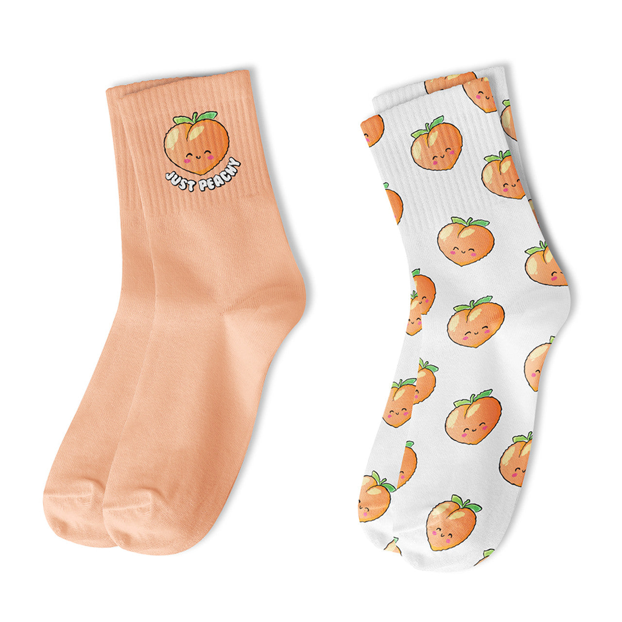 peach crew socks