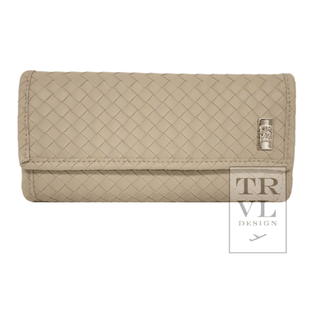 Luxe Jewelry Wallet-Woven Bisque