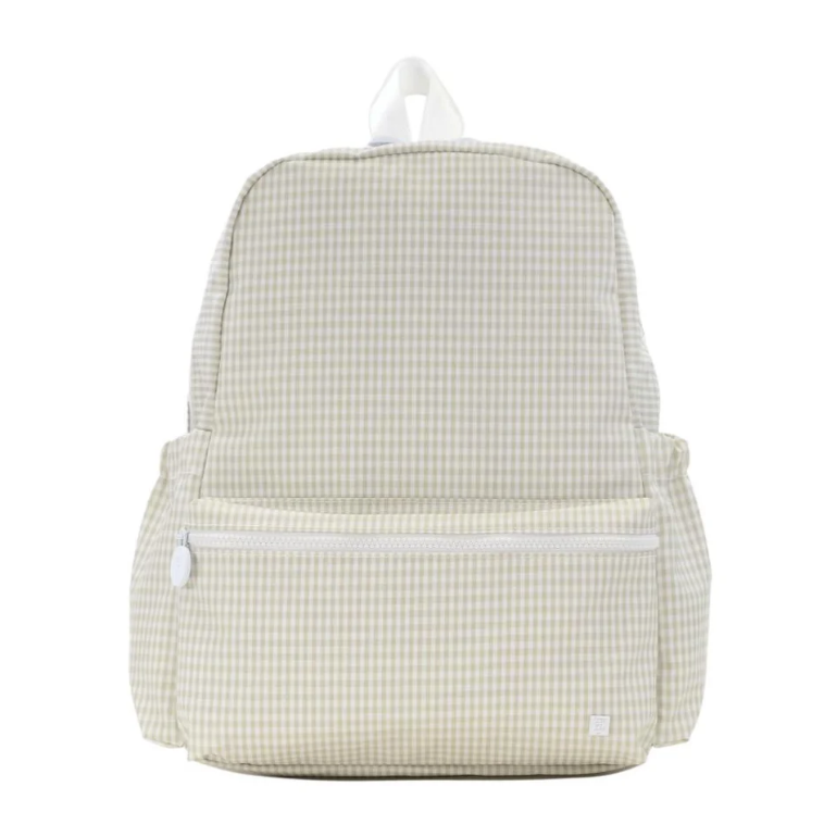 Gingham Pearl Grey Backpacker