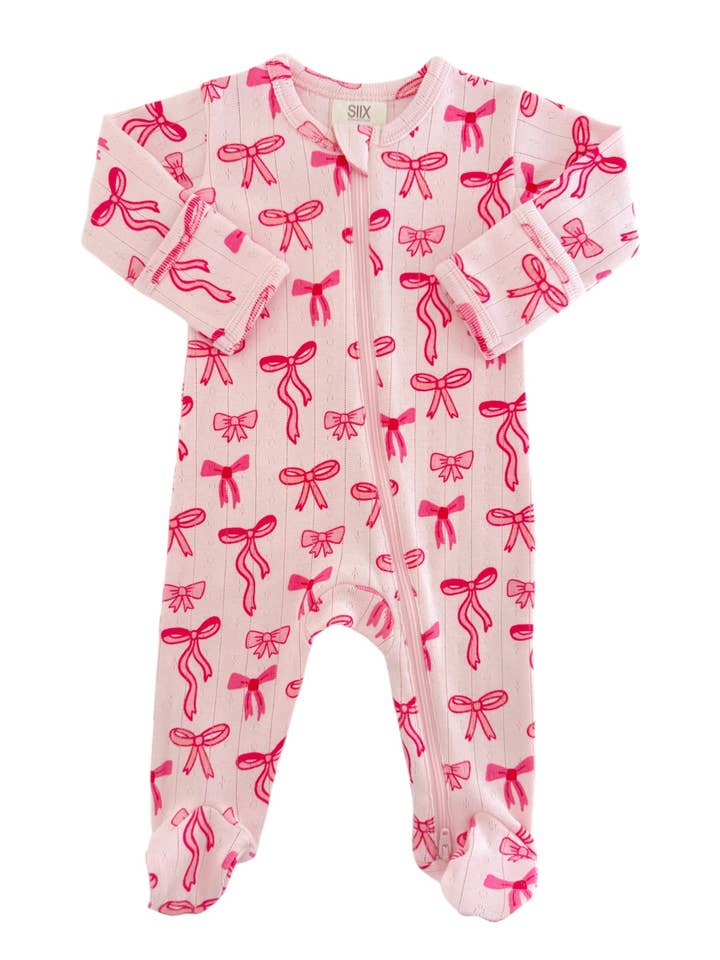 Pink Bows / 2-Way Zip