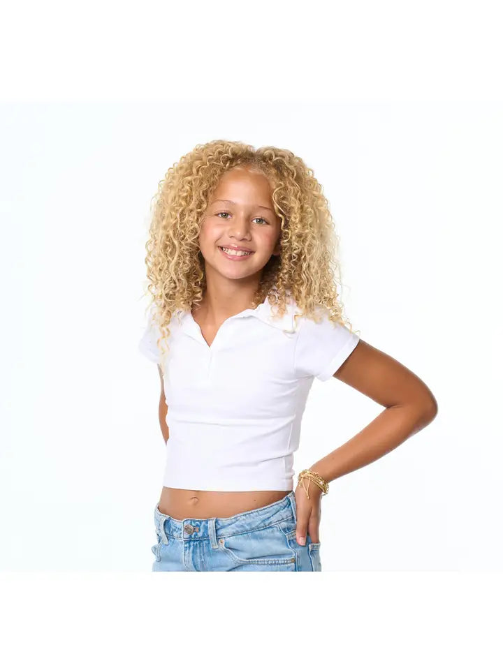 s/s solid ribbed polo shirt