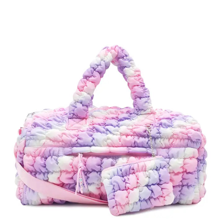 quilted scrunchie large duffle