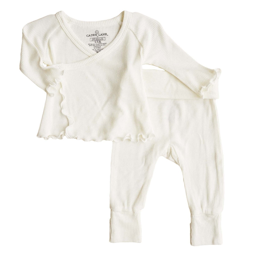 2pc Waffle Crossover Top & Bottom | Gardenia