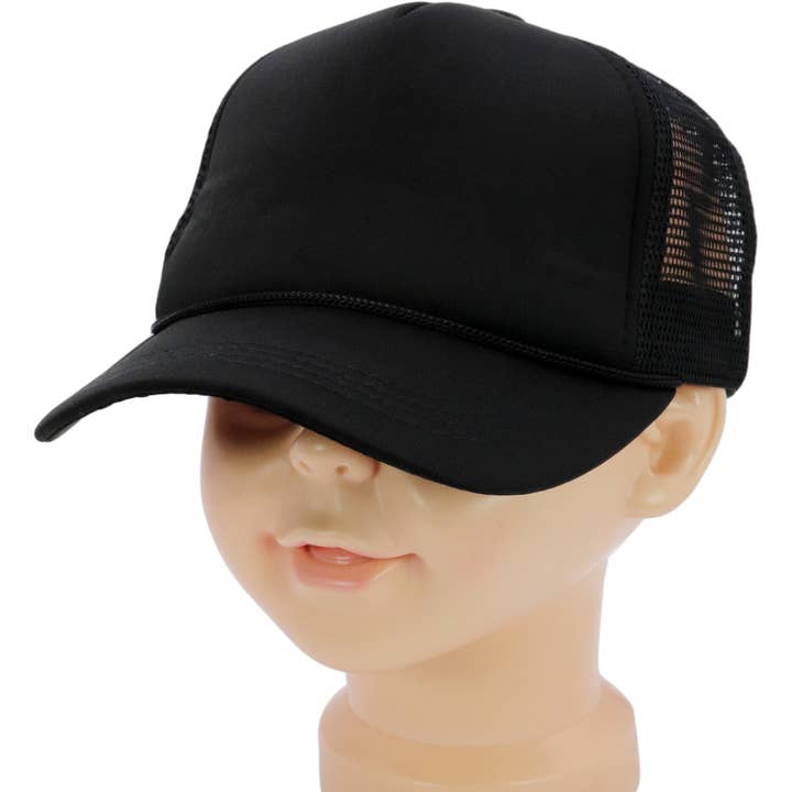 Kids Five Panel Sponge Padded Trucker Hat