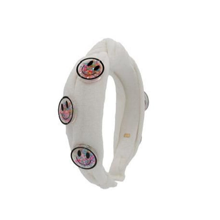 Crystalized smile Terry Knot Headband