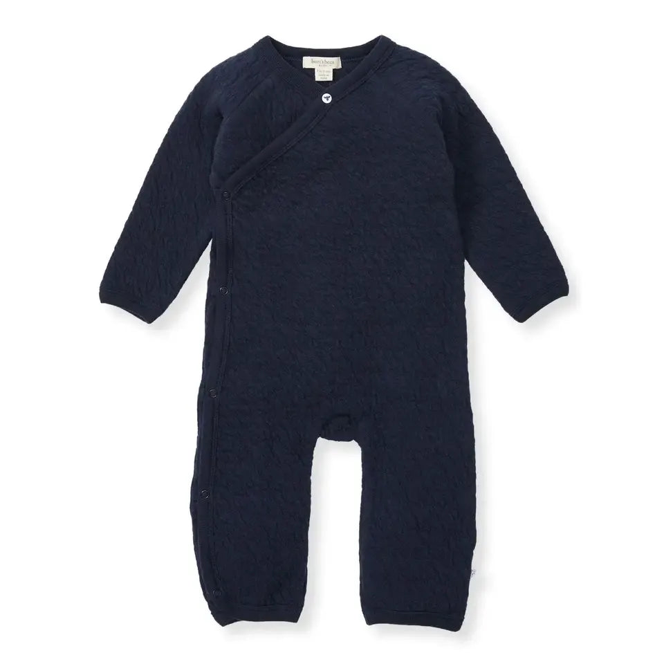 quilted bee wrap jumpsuit