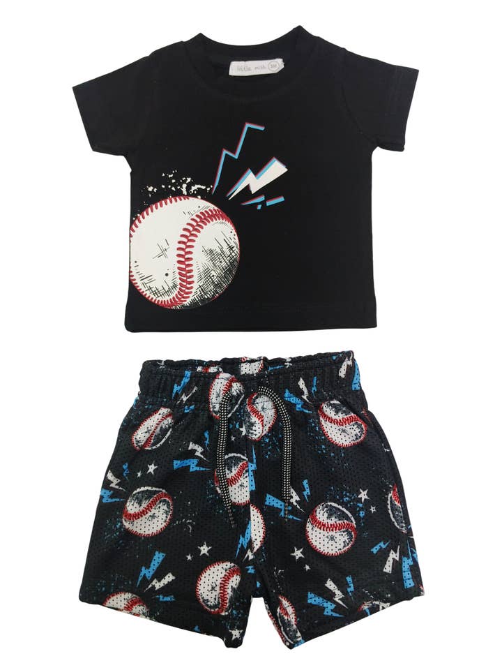 Tee and Mesh Short - Baseball