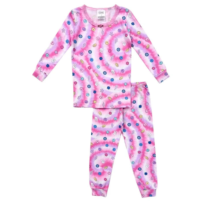 Pink Challah Back L/S PJ Set