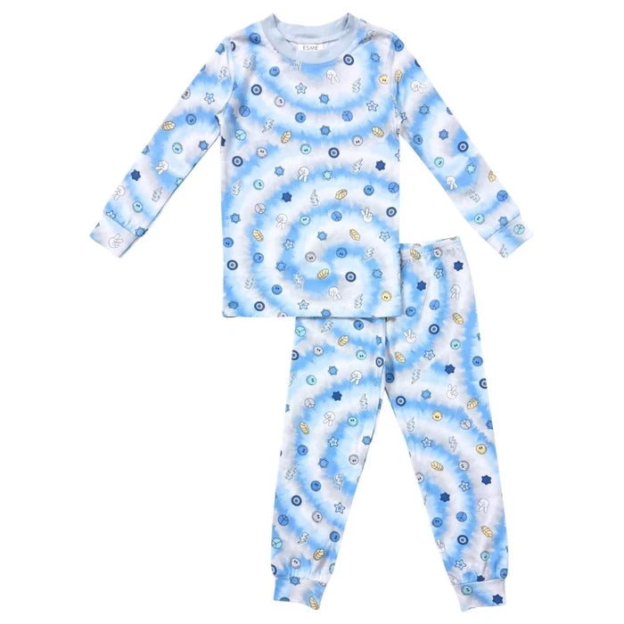 Blue Challah Back L/S PJ Set