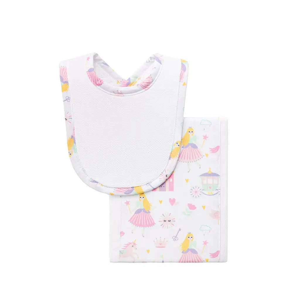 Princess Drooler Bib and Burp Set