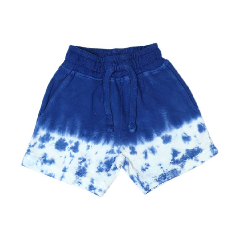 Tie Dye Shorts - Cobalt