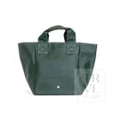 double duty tote coated canvas green