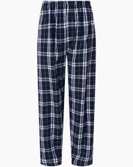 navy/white flannel pant