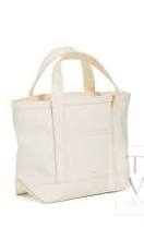coated canvas mini tote