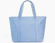 Jumbo Tote - Pimlico stripe chambray