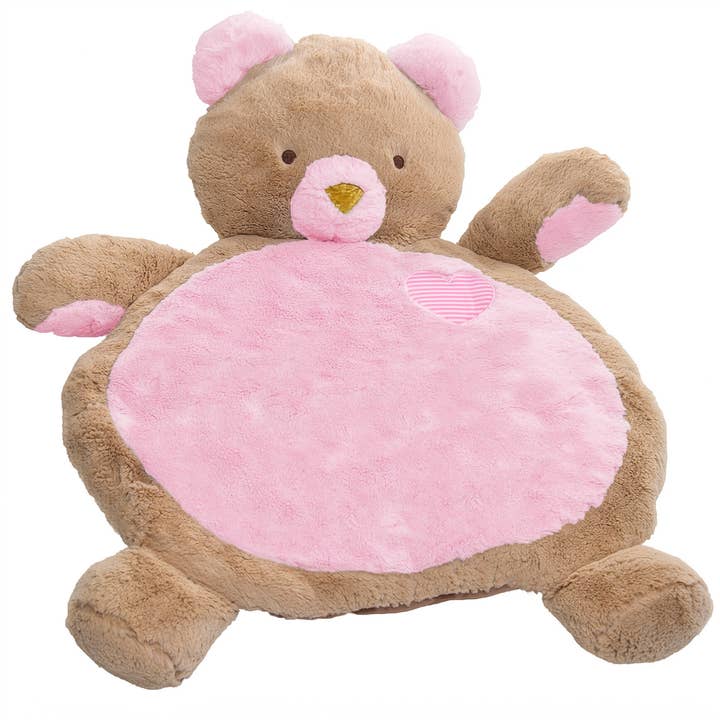 Pink Bear Baby Mat