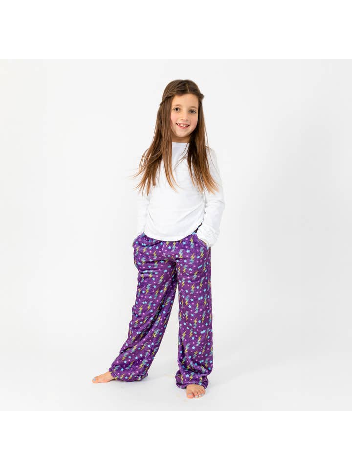 purple flash plush pant