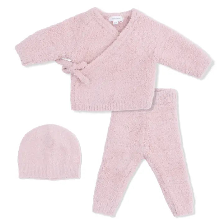 chenille dusty blush  kimono take me home