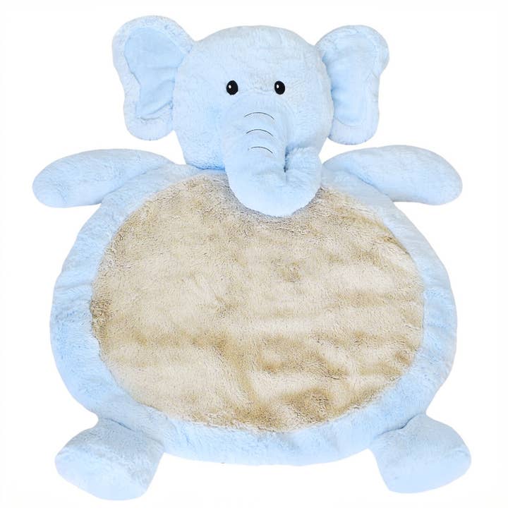 Blue Elephant Baby Mat