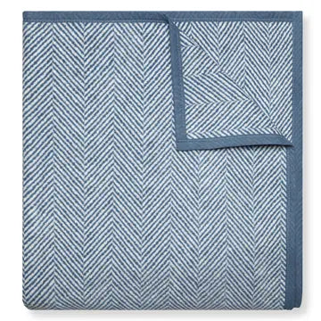 midi herringbone navy blanket