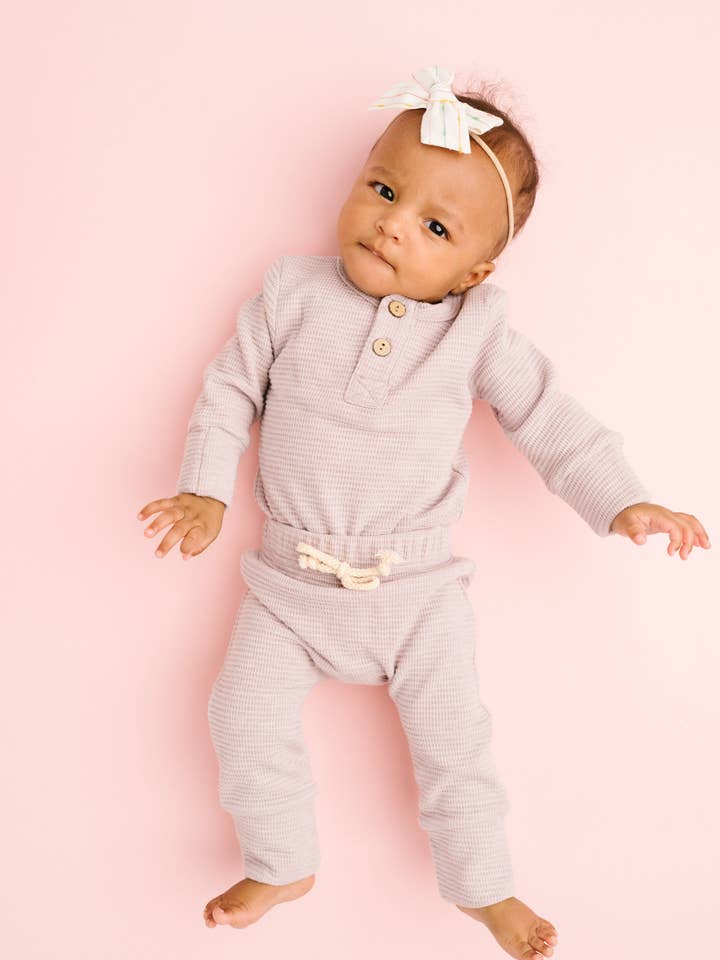 Lavender Waffle Cozy Set