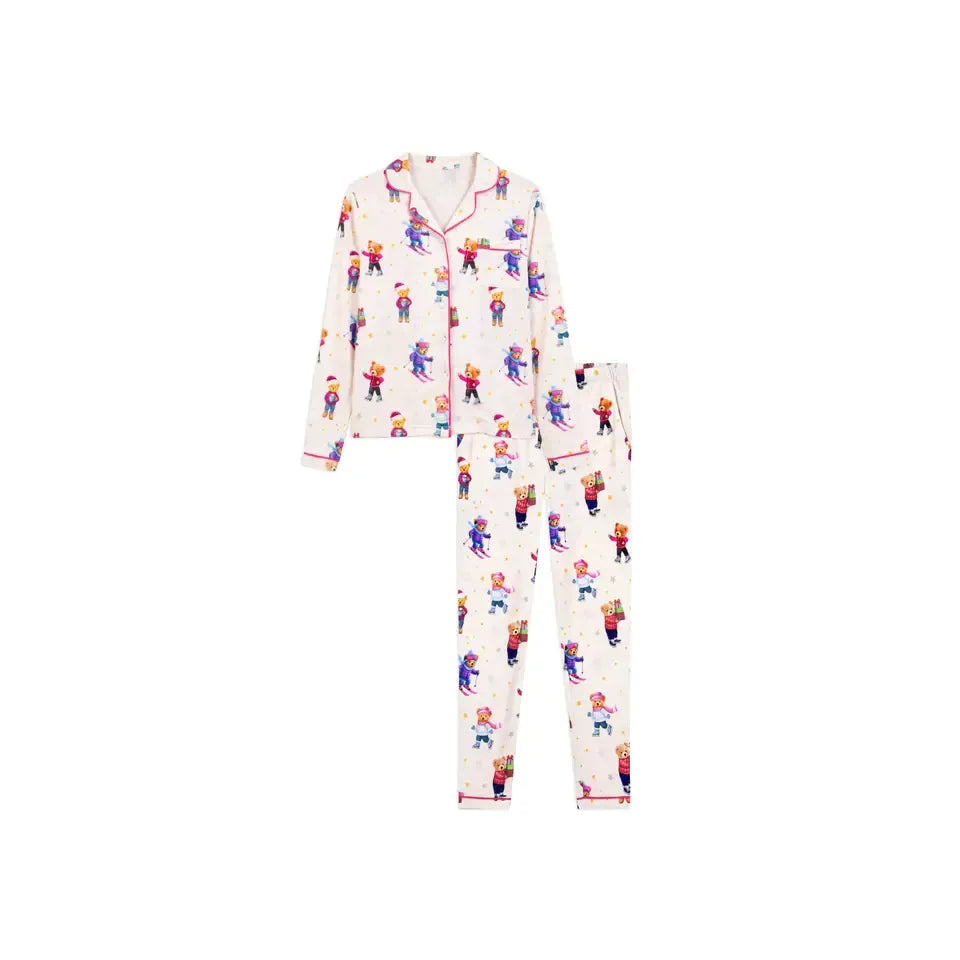 Holiday Bear LS Jersey PJ Set
