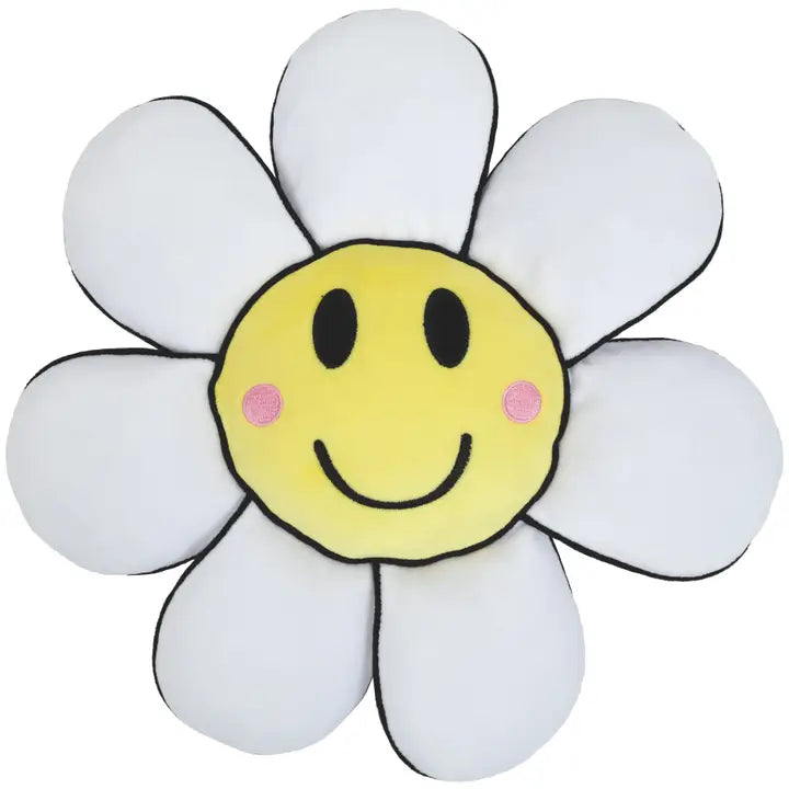 daisy plush pillow