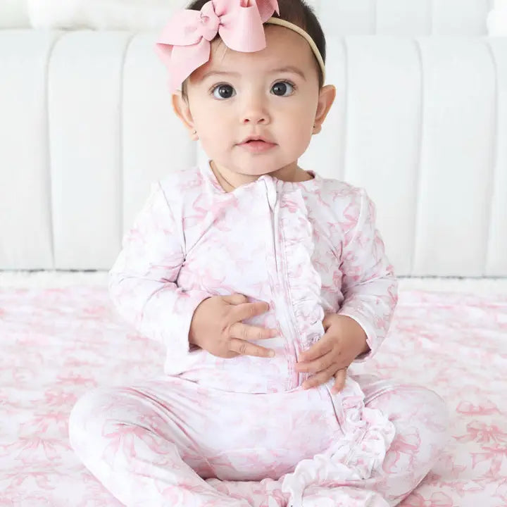 Fancy Frills Ruffle Zipper Footie
