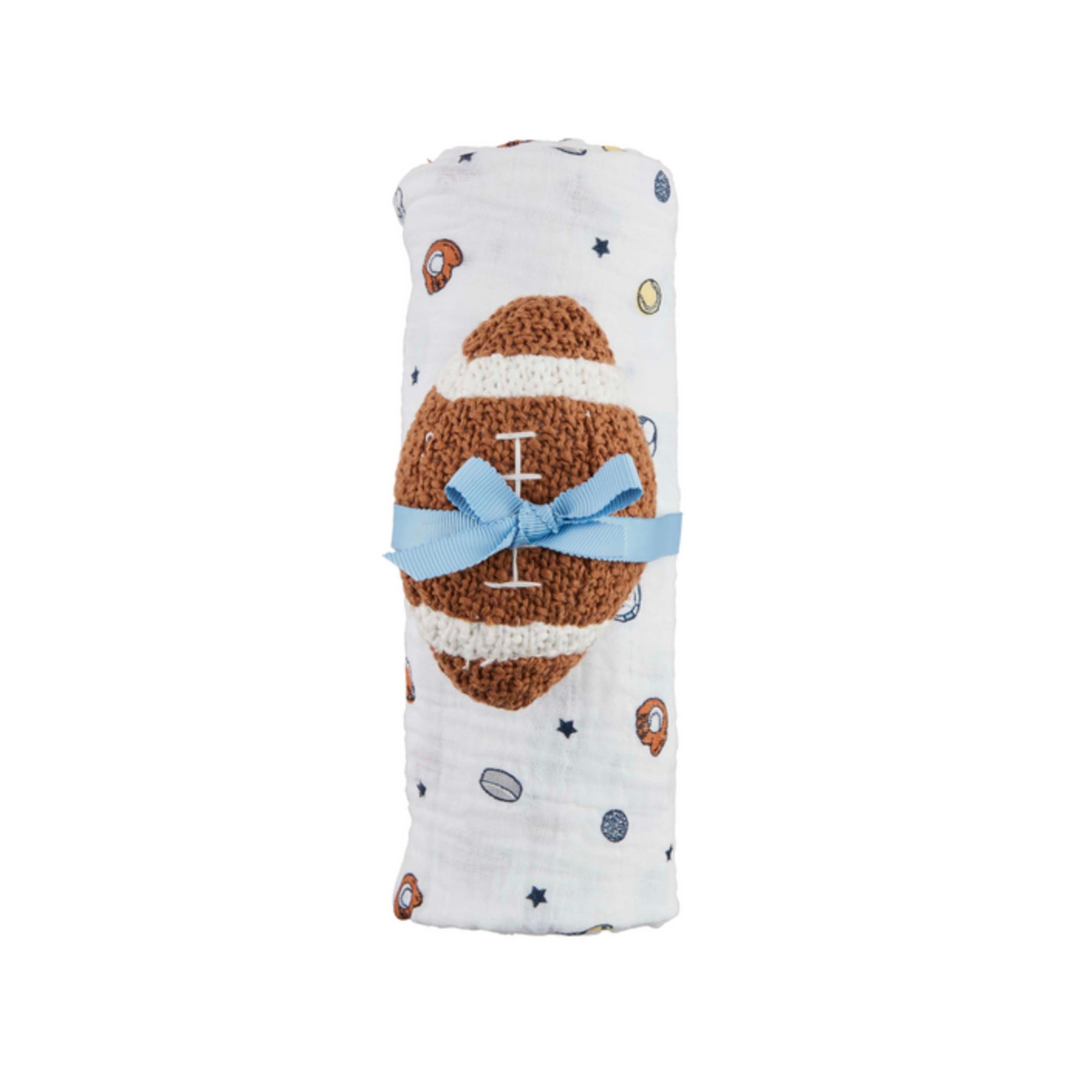 Sports Swaddle And Rattle