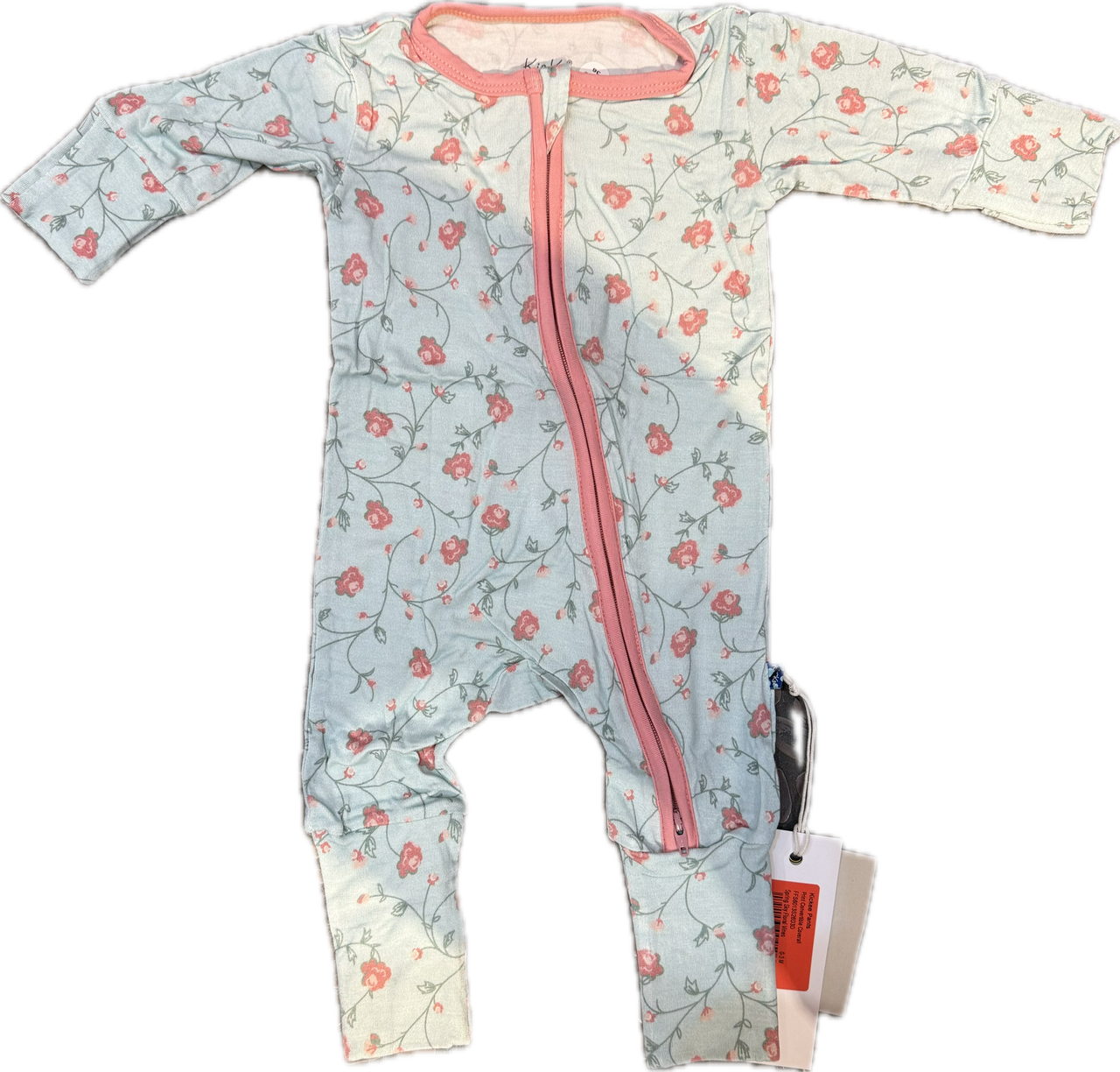 floral vines convertible coverall